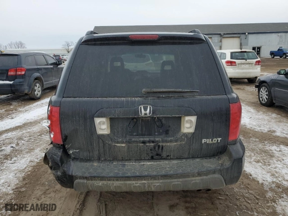 2003 Honda Pilot EX with VIN 2HKYF18583H527654, listed as a Copart auction lot 44791905 with 205,623 mi miles and Clean Title. Bid and sale history available at carsss.com. Image 6.