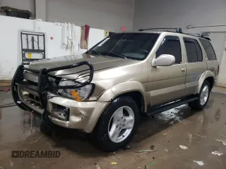 2002 Infiniti QX4 Luxury z VIN JNRDR09Y12W256115, wystawiony jako Copart lot #46263245 z przebiegiem 162 238 mil mil oraz Szkoda całkowita • Salvage title. Historia ofert i sprzedaży dostępna na DreamBid. Obrazek 1.