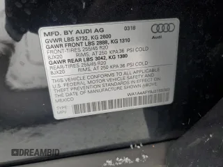 2018 Audi SQ5 Premium Plus with VIN WA1A4AFY9J2155383, listed as a Copart auction lot 42373045 with 131,370 mi miles and Clean Title. Bid and sale history available at DreamBid. Image 12.