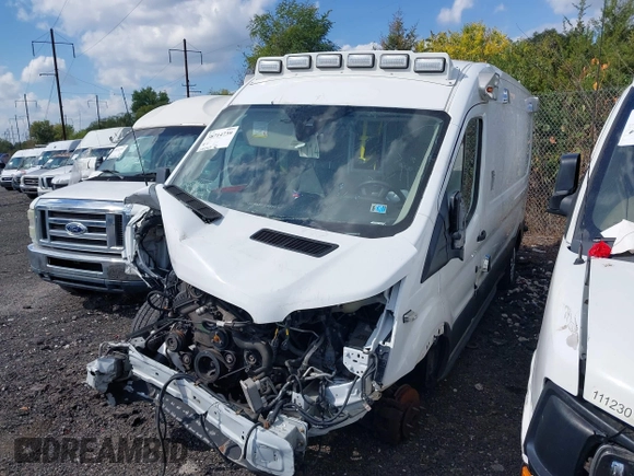 2017 Ford Transit z VIN 1FDYR2CM6HKB35997, wystawiony jako IAAI lot #38714739 z przebiegiem 114 147 mil mil oraz . Historia ofert i sprzedaży dostępna na DreamBid. Obrazek 2.