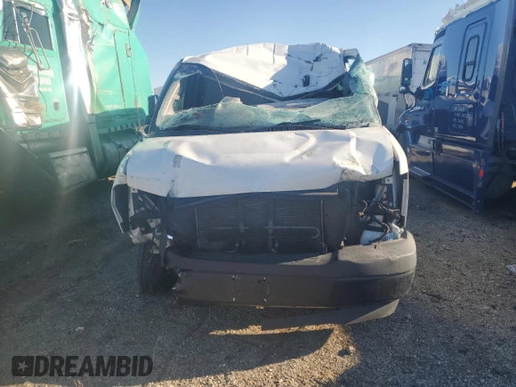 2019 Chevrolet Express Cargo Van with VIN 1GCWGAFG9K1328174, listed as a Copart auction lot 87645285 with 0 mi miles and Salvage Title. Bid and sale history available at carsss.com. Image 5.