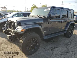 2021 Jeep Wrangler Unlimited Sahara Altitude z VIN 1C4HJXEN4MW514708, wystawiony jako Copart lot #53939635 z przebiegiem 60 161 mil mil oraz Szkoda całkowita • Salvage title. Historia ofert i sprzedaży dostępna na DreamBid. Obrazek 1.