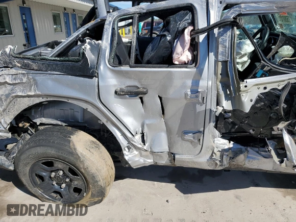 2020 Jeep Wrangler Unlimited Sport with VIN 1C4HJXDN9LW155470, listed as a Copart auction lot 50801215 with Not provided miles and Salvage title. Bid and sale history available at DreamBid. Image 11.