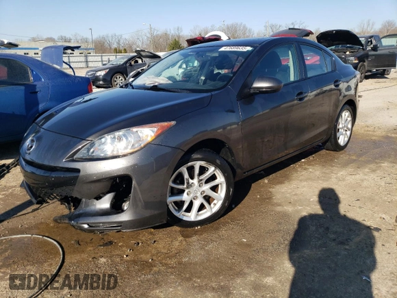2012 Mazda 3 s Touring with VIN JM1BL1V59C1503499, listed as a Copart auction lot 47689635 with 99,291 mi miles and Salvage Title. Bid and sale history available at carsss.com. Image 1.