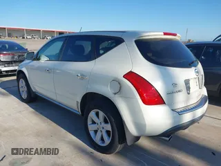 2007 Nissan Murano SL with VIN JN8AZ08T37W518771, listed as a IAAI auction lot 41847803 with 121,054 mi miles and . Bid and sale history available at carsss.com. Image 3.