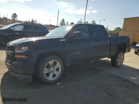 2018 Chevrolet Silverado 1500 Custom with VIN 3GCUKPEC4JG349182, listed as a Copart auction lot 44339805 with 83,010 mi miles and Salvage Title. Bid and sale history available at carsss.com. Image 1.