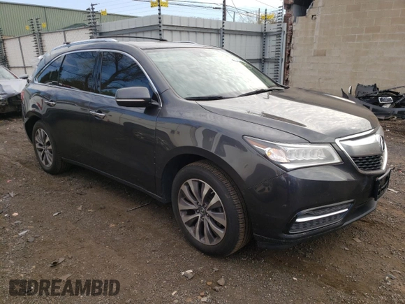 2016 Acura MDX w/Tech with VIN 5FRYD4H47GB021847, listed as a Copart auction lot 73640213 with 252,967 mi miles. Bid and sale history available at carsss.com. Image 4.