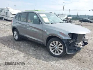 2015 BMW X3 xDrive28d with VIN 5UXWY3C50F0E97296, listed as a IAAI auction lot 41894820 with 130,630 mi miles. Bid and sale history available at carsss.com. Image 1.