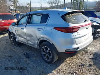 2020 Kia Sportage LX with VIN KNDPM3AC1L7745199, listed as a IAAI auction lot 41650124 with 60,441 mi miles. Bid and sale history available at carsss.com. Image 3.