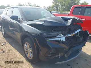 2020 Chevrolet Blazer LT with VIN 3GNKBBRA1LS597996, listed as a IAAI auction lot 42742732 with 80,307 mi miles and . Bid and sale history available at DreamBid. Image 1.