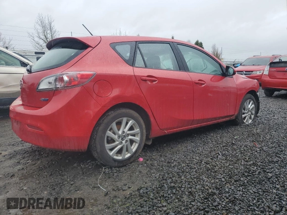 2013 Mazda 3 i Touring with VIN JM1BL1L7XD1719352, listed as a Copart auction lot 49727495 with 35,337 mi miles and Salvage Title. Bid and sale history available at DreamBid. Image 3.