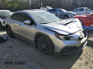 2022 Subaru WRX Premium with VIN JF1VBAF68N9024752, listed as a Copart auction lot 46773635 with 22,154 mi miles and Salvage Title. Bid and sale history available at DreamBid. Image 4.