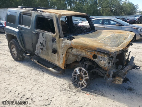 2006 Hummer H3 with VIN 5GTDN136768327166, listed as a Copart auction lot 45550255 with 0 mi miles and Non Repairable. Bid and sale history available at carsss.com. Image 4.