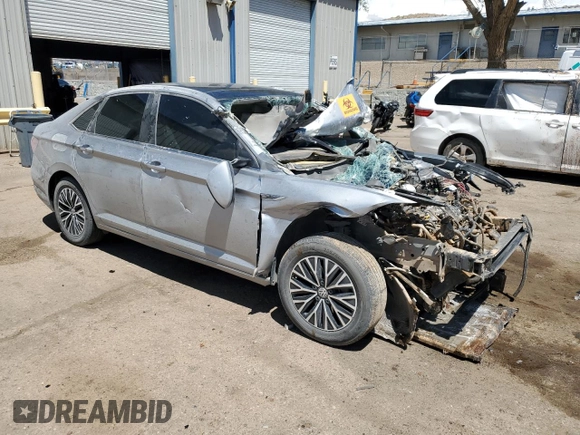 2019 Volkswagen Jetta SEL z VIN 3VWEB7BU3KM198823, wystawiony jako Copart lot #55928385 z przebiegiem Nie podano mil oraz Szkoda całkowita • Salvage title. Historia ofert i sprzedaży dostępna na DreamBid. Obrazek 4.