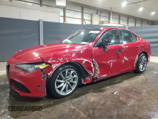 2022 Alfa Romeo Giulia with VIN ZARFAMAN9N7660311, listed as a Copart auction lot 48369495 with 49,837 mi miles and Salvage title. Bid and sale history available at DreamBid. Image 1.