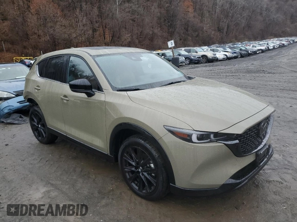 2024 Mazda CX-5 2.5 Carbon Turbo with VIN JM3KFBAY5R0419375, listed as a Copart auction lot 82000304 with 7,247 mi miles and Salvage Title. Bid and sale history available at carsss.com. Image 4.