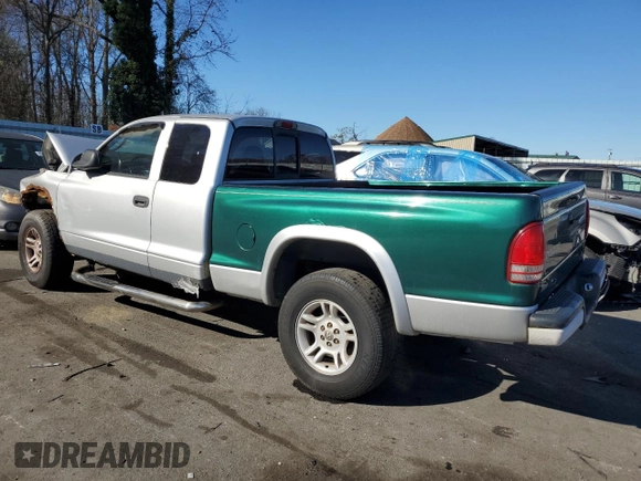 2004 Dodge Dakota Sport with VIN 1D7HG32N44S540671, listed as a Copart auction lot 80000954 with 140,475 mi miles and Salvage Title. Bid and sale history available at carsss.com. Image 2.