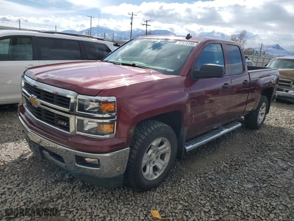2014 Chevrolet Silverado 1500 LT with VIN 1GCVKREC7EZ301293, listed as a Copart auction lot 47575185 with NaN miles and Salvage Title. Bid and sale history available at carsss.com. Image 1.