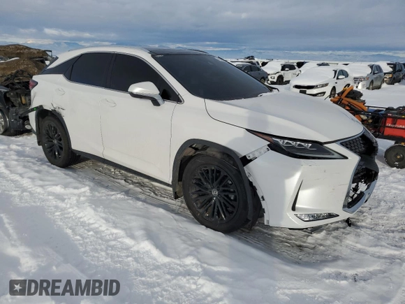 2020 Lexus RX 350 with VIN 2T2JZMDA0LC248405, listed as a Copart auction lot 45386675 with 36,049 mi miles and Salvage title. Bid and sale history available at DreamBid. Image 4.