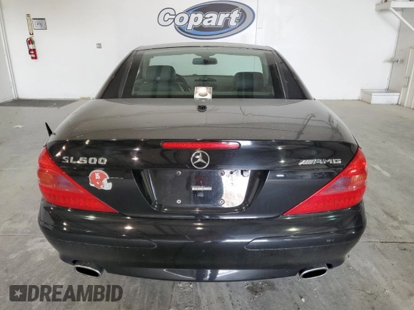 2006 Mercedes-Benz SL 500 with VIN WDBSK75F66F108619, listed as a Copart auction lot 55558014 with 81,686 mi miles and Clean title. Bid and sale history available at DreamBid. Image 6.