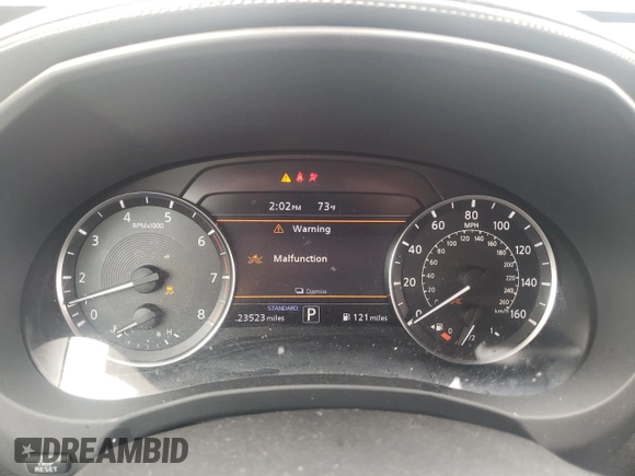 2019 Infiniti QX50 LUXE with VIN 3PCAJ5M37KF100121, listed as a Copart auction lot 49025983 with 23,523 mi miles. Bid and sale history available at carsss.com. Image 9.