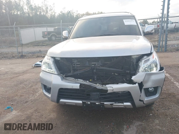 2018 Nissan Armada SV with VIN JN8AY2ND6J9057888, listed as a IAAI auction lot 41092571 with 143,263 mi miles. Bid and sale history available at carsss.com. Image 6.