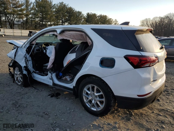 2022 Chevrolet Equinox LS with VIN 3GNAXSEV4NS198024, listed as a Copart auction lot 43639195 with 0 mi miles and Salvage Title. Bid and sale history available at carsss.com. Image 2.