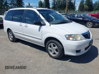 2003 Mazda MPV LX with VIN JM3LW28A630341015, listed as a IAAI auction lot 42827986 with 100,151 mi miles and . Bid and sale history available at DreamBid. Image 1.