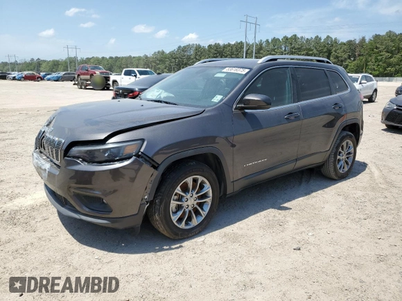 2020 Jeep Cherokee Lux with VIN 1C4PJLLXXLD510925, listed as a Copart auction lot 53616375 with 90,956 mi miles and Salvage title. Bid and sale history available at DreamBid. Image 1.