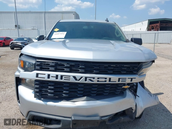 2020 Chevrolet Silverado 1500 Custom with VIN 3GCPWBEH6LG340504, listed as a IAAI auction lot 40007894 with 49,725 mi miles. Bid and sale history available at carsss.com. Image 6.
