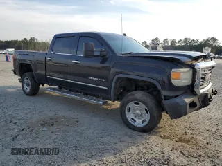 2015 GMC Sierra 2500HD available WiFi Denali with VIN 1GT120E83FF176480, listed as a Copart auction lot 47094075 with 197,643 mi miles and Salvage Title. Bid and sale history available at carsss.com. Image 4.