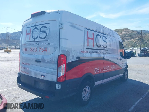 2019 Ford Transit with VIN 1FTYR2CM3KKA87418, listed as a IAAI auction lot 42078907 with 78,075 mi miles. Bid and sale history available at carsss.com. Image 4.