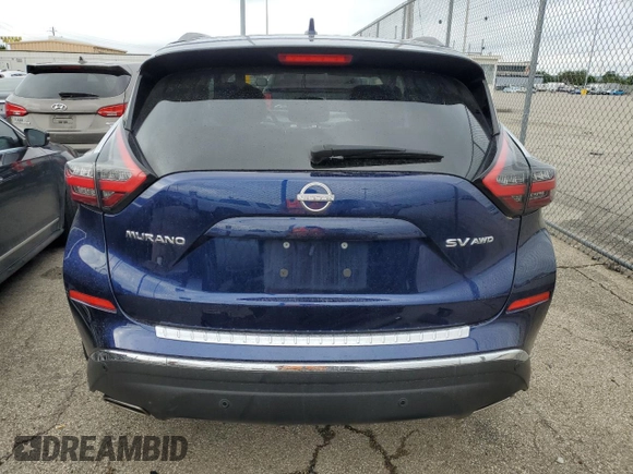 2023 Nissan Murano SV с VIN 5N1AZ2BS2PC139474, выставлен на аукционе Copart как лот 56922365 с пробегом 28 440 миль миль и Списание • Salvage title. История ставок и продаж доступна на DreamBid. Изображение 6.