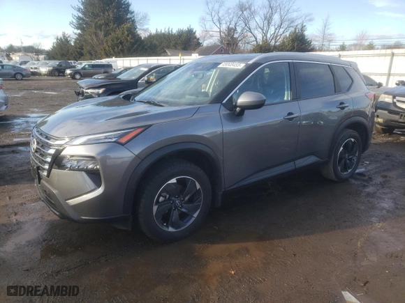 2024 Nissan Rogue SV with VIN JN8BT3BA2RW001012, listed as a Copart auction lot 45048455 with 5,108 mi miles and Salvage Title. Bid and sale history available at carsss.com. Image 1.