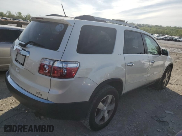 2010 GMC Acadia SLT1 with VIN 1GKLRMED7AJ269215, listed as a Copart auction lot 54445585 with 196,966 mi miles and Clean title. Bid and sale history available at DreamBid. Image 3.