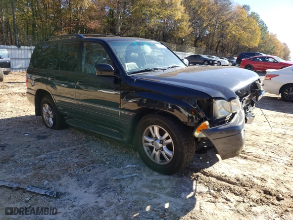 2004 Lexus LX 470 with VIN JTJHT00W443539284, listed as a Copart auction lot 84691394 with 222,828 mi miles and Salvage Title. Bid and sale history available at carsss.com. Image 4.