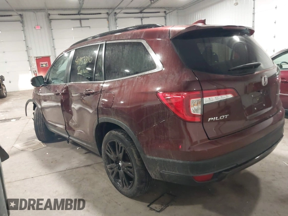 2022 Honda Pilot Special Edition with VIN 5FNYF6H23NB027017, listed as a IAAI auction lot 41953810 with 23,422 mi miles and . Bid and sale history available at DreamBid. Image 3.