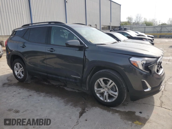 2020 GMC Terrain SLE with VIN 3GKALTEV6LL108989, listed as a Copart auction lot 53298785 with 44,085 mi miles and Salvage Title. Bid and sale history available at DreamBid. Image 4.