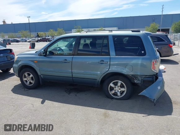 2007 Honda Pilot EX with VIN 2HKYF18447H520522, listed as a IAAI auction lot 42018937 with 128,401 mi miles. Bid and sale history available at carsss.com. Image 14.