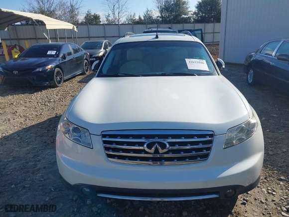 2007 Infiniti FX35 with VIN JNRAS08U97X101030, listed as a IAAI auction lot 41615586 with NaN miles. Bid and sale history available at carsss.com. Image 6.