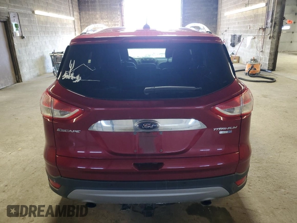 2016 Ford Escape Titanium with VIN 1FMCU9JX4GUB05060, listed as a Copart auction lot 48580915 with 76,800 mi miles and Salvage Title. Bid and sale history available at carsss.com. Image 6.