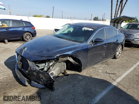 2021 Mazda 3 Select with VIN 3MZBPABLXMM251688, listed as a Copart auction lot 85704604 with 51,866 mi miles and Salvage title. Bid and sale history available at DreamBid. Image 1.