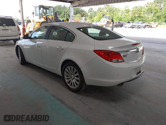 2011 Buick Regal CXL Turbo TO5 with VIN W04GZ5GV4B1091722, listed as a IAAI auction lot 42489999 with 136,136 mi miles and . Bid and sale history available at DreamBid. Image 3.