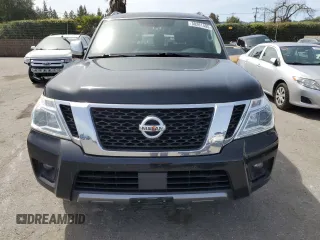 2019 Nissan Armada SL with VIN JN8AY2ND6K9092402, listed as a Copart auction lot 50261495 with 0 mi miles and Salvage Title. Bid and sale history available at carsss.com. Image 5.