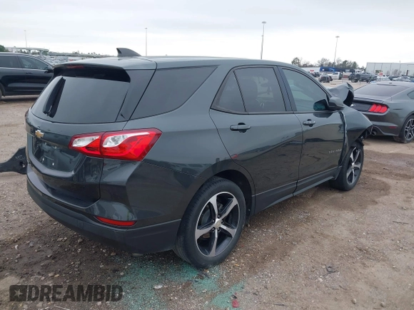 2020 Chevrolet Equinox LS with VIN 3GNAXHEV7LS614583, listed as a IAAI auction lot 41559289 with 75,596 mi miles. Bid and sale history available at carsss.com. Image 4.