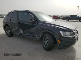 2021 Volkswagen Tiguan S with VIN 3VV0B7AX9MM072172, listed as a Copart auction lot 48933415 with 26,769 mi miles and Salvage Title. Bid and sale history available at DreamBid. Image 4.