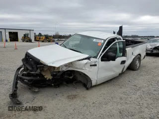 2008 Ford F-150 XL with VIN 1FTRF12W58KC27505, listed as a Copart auction lot 45635655 with 0 mi miles and Salvage Title. Bid and sale history available at carsss.com. Image 1.