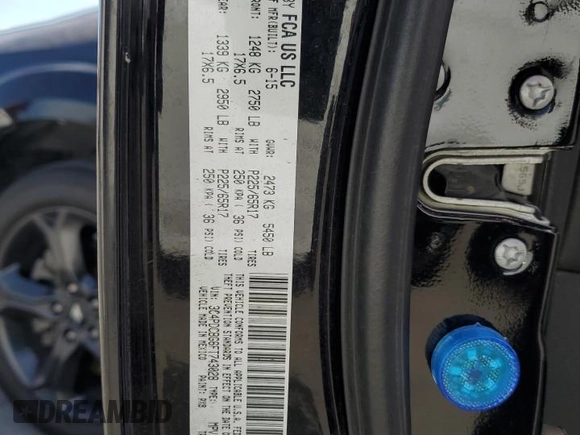2015 Dodge Journey SXT with VIN 3C4PDCBG6FT743028, listed as a Copart auction lot 63286595 with 148,595 mi miles and Salvage title. Bid and sale history available at DreamBid. Image 13.