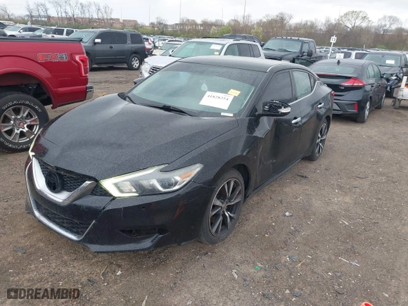 2018 Nissan Maxima SV with VIN 1N4AA6AP2JC375183, listed as a IAAI auction lot 41828254 with 188,809 mi miles. Bid and sale history available at carsss.com. Image 19.