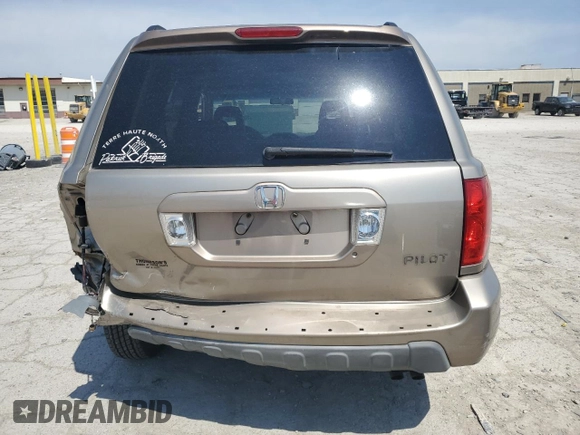 2003 Honda Pilot EX z VIN 2HKYF18603H587095, wystawiony jako Copart lot #53886125 z przebiegiem 188 388 mil mil oraz Szkoda całkowita • Salvage title. Historia ofert i sprzedaży dostępna na DreamBid. Obrazek 6.